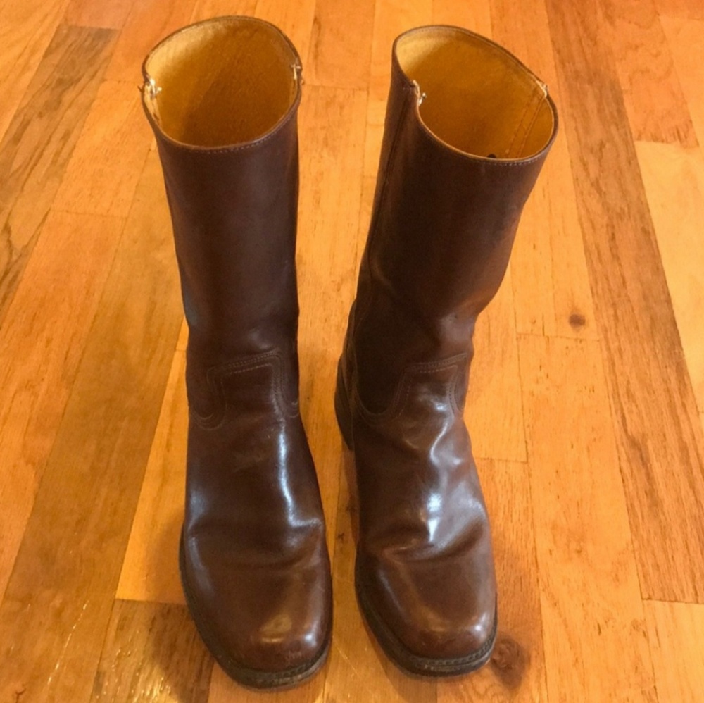 Men's Frye brown leather boots